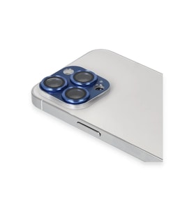 iPhone 13 Pro Max Pers Alüminyum Kamera Lens - Lacivert