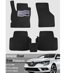 Renault Megane 4 Sedan (2016-2025) Uyumlu EVA Paspas Tam Set–Araca Özel Tasarım,Kolay Montaj