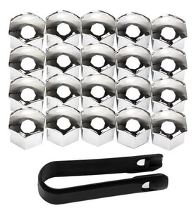 Üniversal Krom Bijon Kapağı 17mm