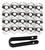 Üniversal Krom Bijon Kapağı 17mm