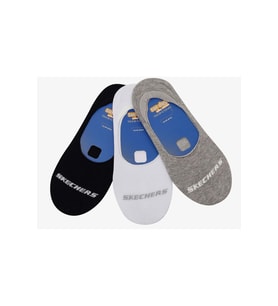 Skechers S2520313-3474 U Liner No Show 3 Pack 3 Parça-Adet Unisex Çorap
