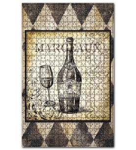 Cakapuzzle Margeaux Şarp Afiş Görseli Puzzle Yapboz MDF (Ahşap) (120 Parça)