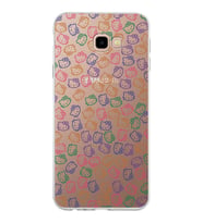 Samsung Galaxy J4 Plus Kapak Hello Kitty Tasarımlı Şeffaf Silikon Kılıf