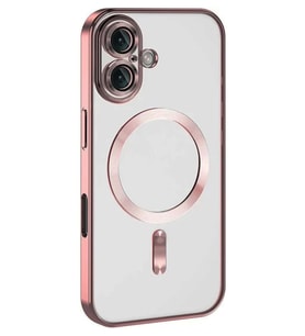 Newface Apple iPhone 16 Plus Kılıf Kross Magneticsafe Kapak - Pembe