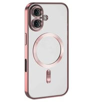 Newface Apple iPhone 16 Plus Kılıf Kross Magneticsafe Kapak - Pembe