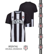 Beşiktaş Orijinal 24/25 Çubuklu Forma  (Siyah - Beyaz)