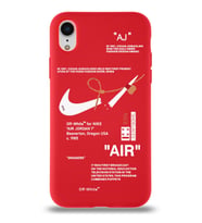 Apple iPhone XR Uyumlu Lansman Kılıf Sneakers Tasarımlı Altı Kapalı İçi Kadife Kaplı Silikon Kapak (Şeffaf)