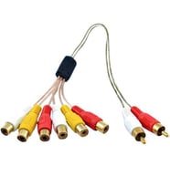 electroon 2RCA Erkek - 6RCA Dişi Kablo 50cm