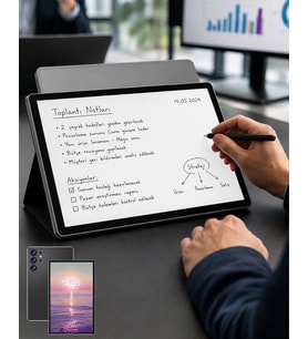 Mey İthalat® 10.1 İnç Android Tablet 16GB RAM 1TB Depolama Klavyeli Tablet Seti