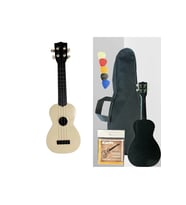 Hawiian XU21-1-BG Soprano Ukulele (Bej)  Naturel Bej Kaplama Geleneksel Ukulele Tınısı Yüksek Kaliteli Burgu Seti