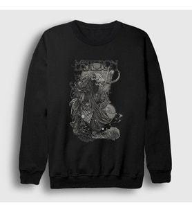Presmono Unisex Siyah Legend Mastodon Sweatshirt 163343tt