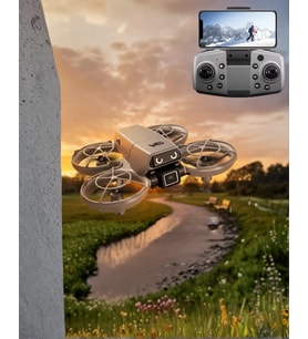 Mey İthalat® LED Işıklı Mini Drone Kameralı Headless ve APP Destekli