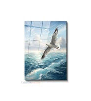 Dikey Cam Tablo Salon Duvar Tablosu Dikey Cam Marti Okyanus Yeni Ev Hediyesi Ofis Tablosu