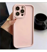 IPHONE 15 Pro  Şık ve Kaliteli Silikon Telefon Kılıfı (Pembe)