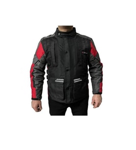 Motosiklet Montu Tourex 4 Mevsim CE Sertifikalı Touring Long Motor Mont Siyah-Kırmızı
