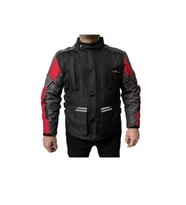 Motosiklet Montu Tourex 4 Mevsim CE Sertifikalı Touring Long Motor Mont Siyah-Kırmızı