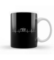 Camera Photography Heartbeat for Photographers Kupa Bardak Porselen