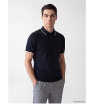 LCWAIKIKI Classic Lacivert Polo Yaka Erkek Triko Tişört