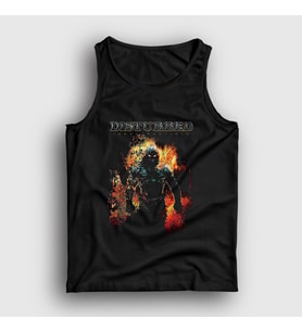 Presmono Unisex Siyah Indestructible Disturbed Atlet 381083tt