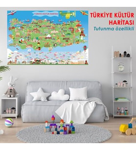 S.T. TÜRKİYE KÜLTÜR HARİTASI 95 CM X 150 CM