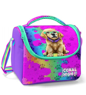 Coral High Mor Pembe Köpek Isı Yalıtımlı Beslenme Çantası - Kız Çocuk