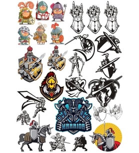 Savaşçı Sticker Set 8 23 Parça Telefon, Tablet, Defter, Laptop Sticker