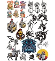 Savaşçı Sticker Set 8 23 Parça Telefon, Tablet, Defter, Laptop Sticker