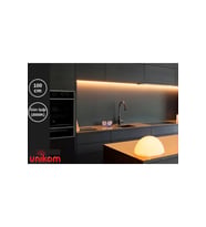 Mutfak Tezgah Altı Dekoratif LED Aydınlatma, 100 cm, On-Off Tuşlu, Gün Işığı (Krem)