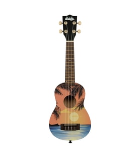 Kala Ukadelic Soprano Ukulele (Tropical Day)-uk-tropday-44666