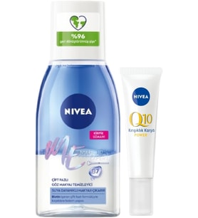 Çift Etkili Göz Makyaj Temizleyici 125Ml Q10 Kırışıklık Karşıtı Göz Bakım Kremi 15Ml