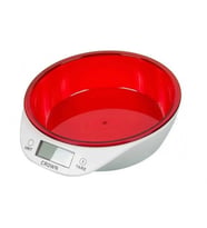 Crown Dijital Lüks Kefeli Mutfak Terazisi 5 Kg Çıkarılabilir Ölçü Kabı Terazi Tartı Gram