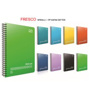 Gıpta Fresco Spiralli Plastik Kapak Defter A4 72 YP Kareli 4933