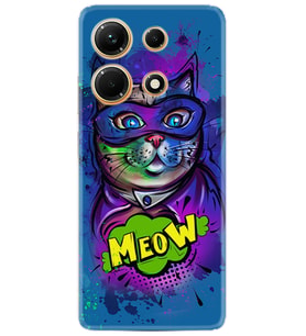Infınix Note 30 Kılıf Silikon Desen Özel Seri Super Meow 1715
