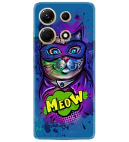 Infınix Note 30 Kılıf Silikon Desen Özel Seri Super Meow 1715