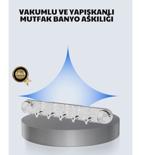 Mey İthalat® Aletsiz Montaj Vakumlu Yapışkanlı Askı Aparatı
