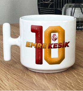 Kişiye Özel Taraftar Hediye T Kupa Bardak Sevgiliye Babaya Erkek Kardeşe Hediye (Beyaz)