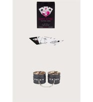 Amora Secret Sexy Görselli Oyun Kartı Sutra Leopar Kelepçe Set