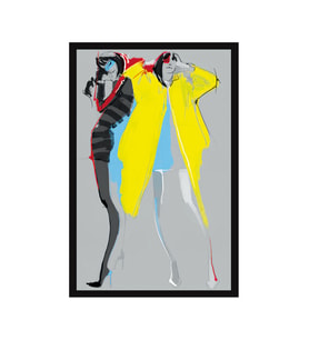 Moda Temalı – Dekoratif Hediye Not Kartı Ve Kartpostal  10x15 Cm (Beyaz-Siyah-Bej-Gri-İndigo)