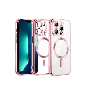 Newface Apple iPhone 12 Pro Kılıf Kross Magneticsafe Kapak - Rose