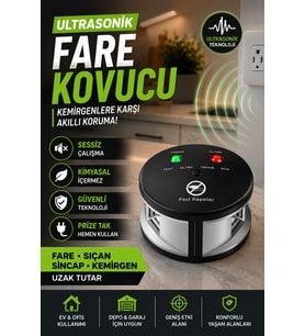 Depo, Garaj ve Evlerde Kullanıma Uygun Akıllı Kemirgen Uzaklaştırıcı