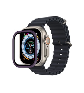 Mey İthalat® Watch 49Mm Alüminyum Kasa Cam Ekran Koruyucu - Mor