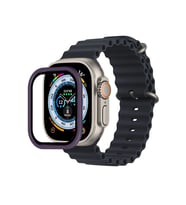 Mey İthalat® Watch 49Mm Alüminyum Kasa Cam Ekran Koruyucu - Mor