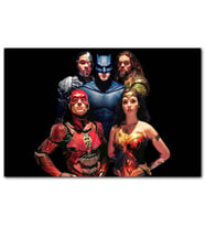 Cakatablo  Adelet Ligi Batman Superman Wonder Woman Flash Ve Aquaman MDF Tablo
