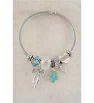 Kadın 316 L Çelik Karışık Figürlü Charm Bileklik   TKR001