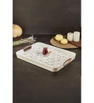 Dikdörtgen Baskılı Tepsi Kumsal 34 X 46 Cm, Kumsal