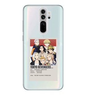 Redmi Note 8 Pro Uyumlu Tokyo Revengers Poster Tasarımlı Şeffaf Telefon Kılıfı