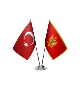 Karadağ İkili Masa Bayrağı