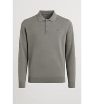 Simenti Regular Polo Yaka Düğmeli Erkek Triko - 7422 (Gri)