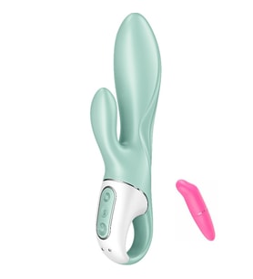 Air Pump Bunny 5+ Güçlü Titreşimli Telefon Kontrollü Şişebilen Klitoris uyarıcı vibratör+Vibratör