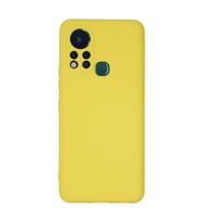 İnfinix Hot 11s Kılıf Nano İçi Kadife Silikon - Sarı